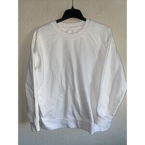 Lululemon Perfectly sweater Crop Crew  White Balloon athleisure